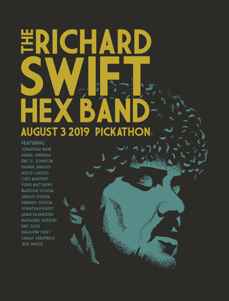 RICHARD SWIFT HEX BAND Pickathon 2019 Poster