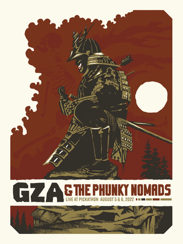 GZA and the Phunky Nomads Pickathon 2022 Poster