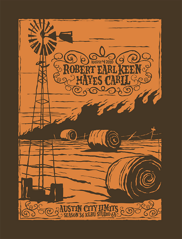ROBERT EARL KEEN  HAYES CARLL - 2010 Poster