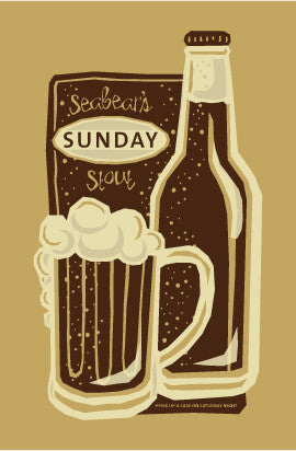 Seabear's Sunday Stout - Ltd. Edition Screen Print