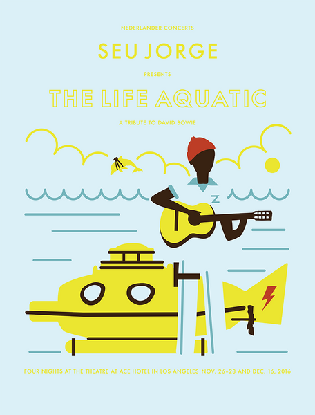 SEU JORGE: THE LIFE AQUATIC - 2016 Poster