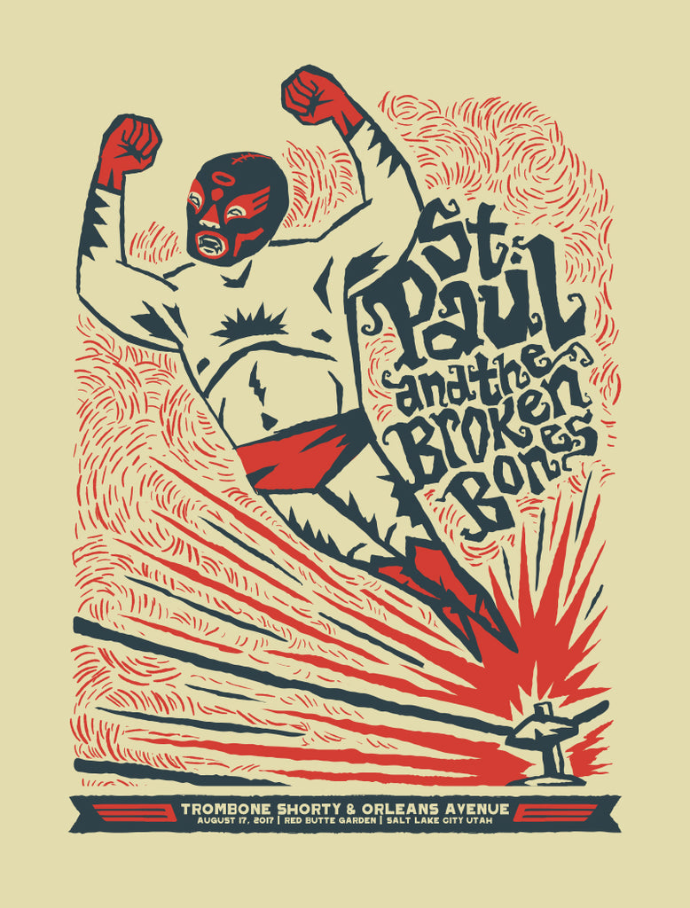 ST. PAUL and the BROKEN BONES - 2017 Poster | Furturtle Show Prints