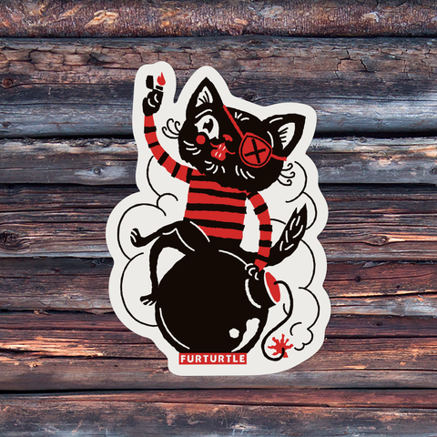 Bomb Cat! Vinyl Sticker