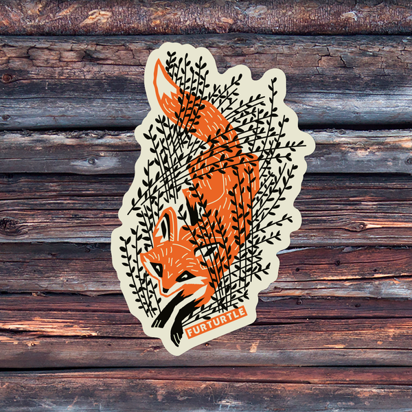 Furdtk Sticker Foxy Vinyl Sticker | Furturtle Show Prints