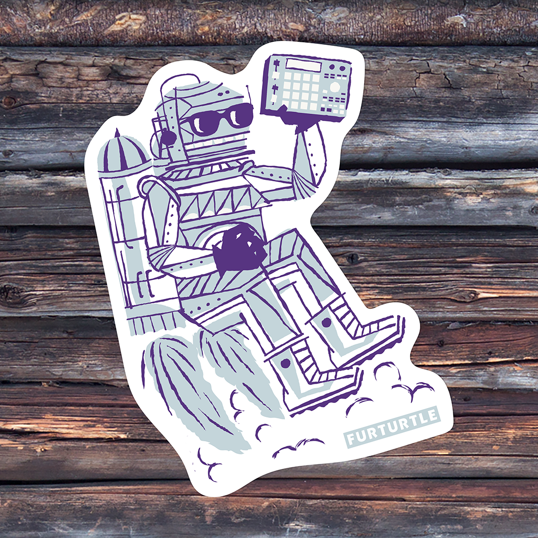 Vinyl Bot Picture Rocket Bot MPC Vinyl Sticker | Furturtle Show Prints