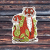 Two Tigers Vinyl Sticker