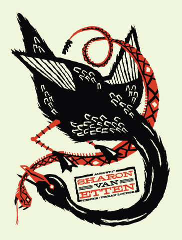 SHARON VAN ETTEN with Tennis - 2012 Poster