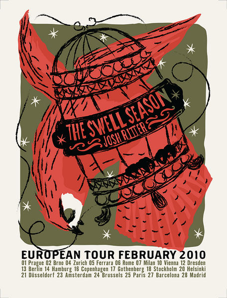 the SWELL SEASON - European Tour 2010 Poster