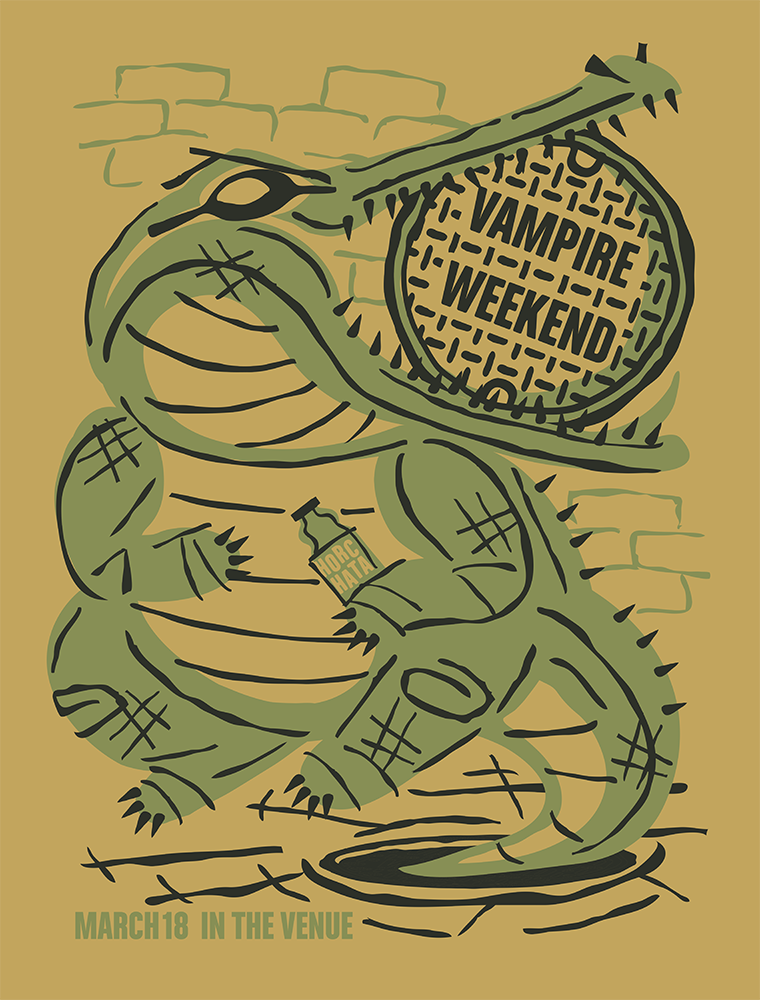 Vampire Weekend Croakerman Pattern Vampire Weekend Artwork